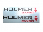 Typenbeschriftung "Holmer exxact" ca. 58 x 10 mm